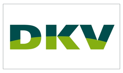 Logo der DKV in Dunkelgrün und Hellgrün auf weißem Hintergrund.